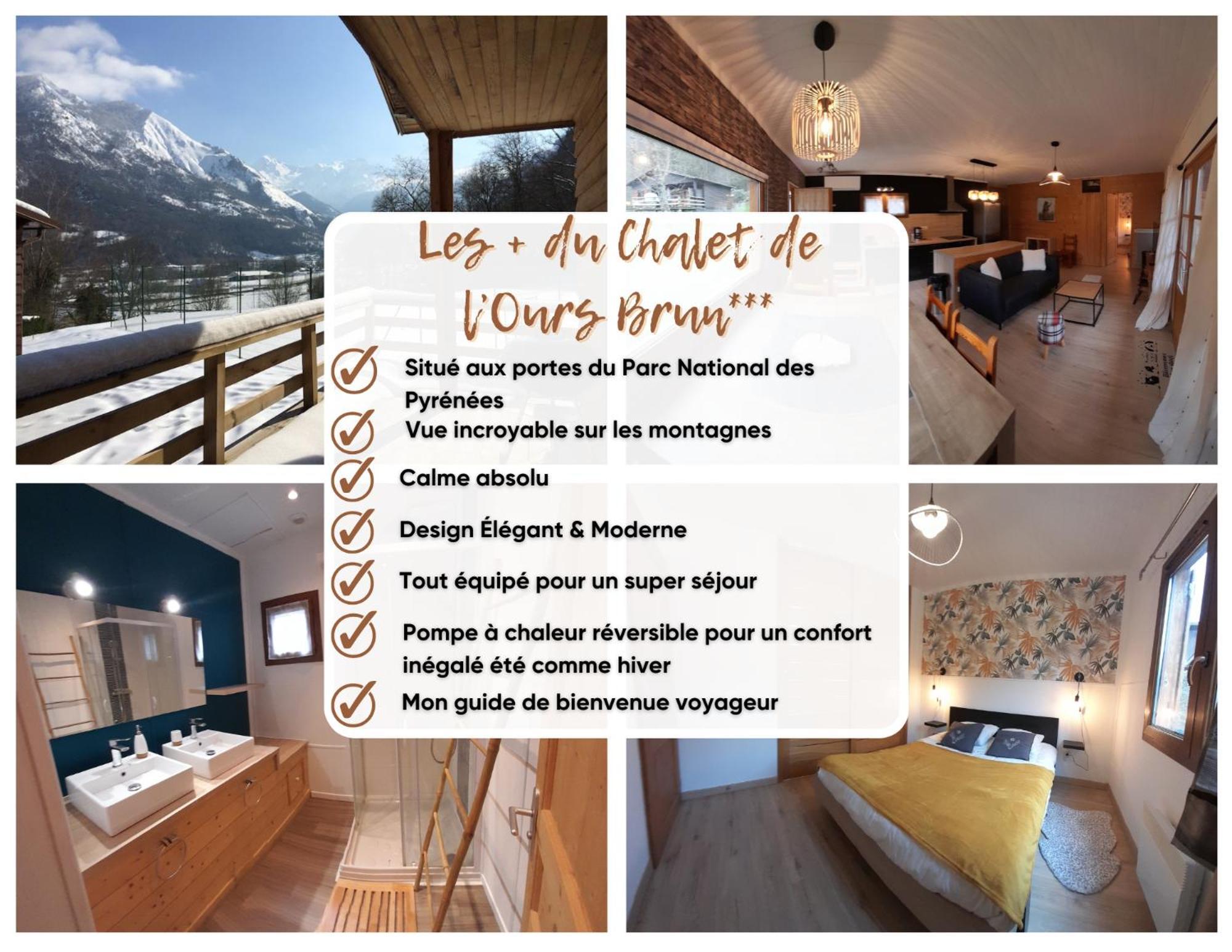 Chalet De L'Ours Brun, Gite 3 Etoiles Gere-Belesten Bagian luar foto